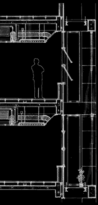 Section showing environmental control measures (R)
