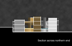 Section across northern end